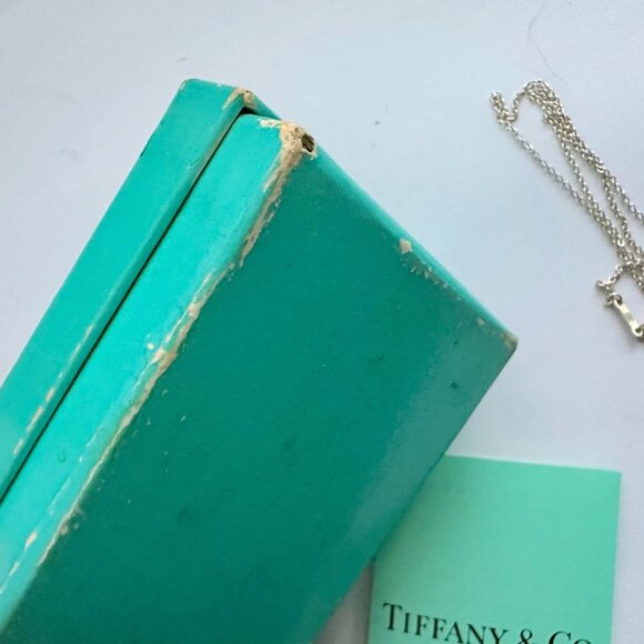 Tiffany & Co Elsa Peretti Open Heart Necklace in Sterling Silver with Dust Bag & - Picture 14 of 14